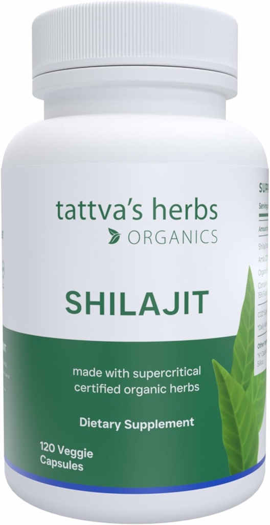Herbs Shilajit Herbal Supplement, Shilajit for Men and Women, Himalayan Shilajit Capsules, Shilajit Extract, 1 Pack, 120 Cuenta, 25 Años de Servicio Premium