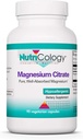 Nutricology Magnesium Citrate Suplemento - Bone & Stress Support, Pure, Well-Absorbed, Hypoallergenic, 170mg Vegetarian Capsules - 90 Count