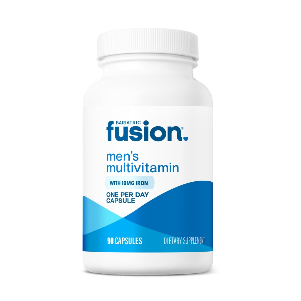 Fusión Bariatrica Una por día Multivitamina Bariatric con Hierro para Hombres Silencioso con Prostata y Apoyo al Corazón Vitaminas* ← Bypass Gástrico y Gastrectomía Sleeve