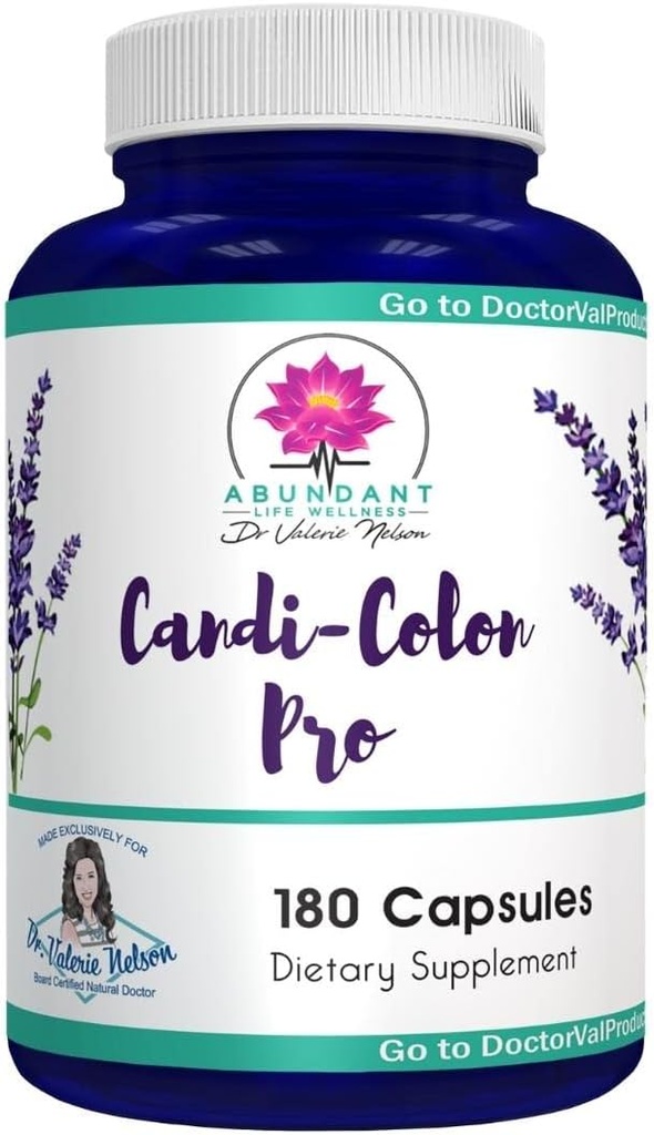 Candida Support - Aids Digestion, Intestinal Issues - 180 Capsules - por el Dr. Valerie Nelson