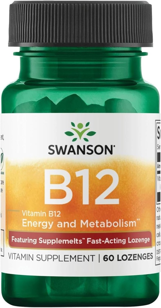 Swanson Supplemelts Vitamina Sublingual B-12 5 Milligrams 60 Tabs