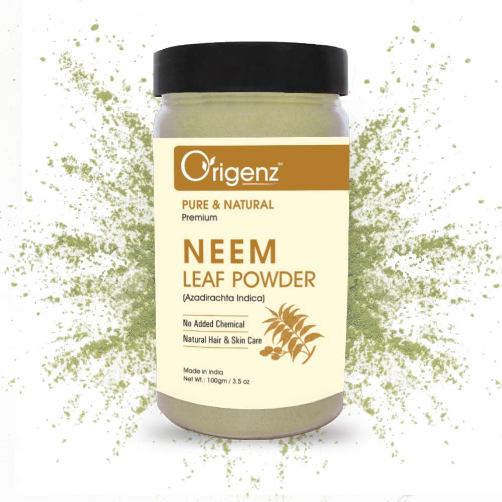 Generic Neem Leaf Powder Face Pack for Soft & Glowing Skin ← Ayuda a controlar Acne, Pimples, Scars, Blackheads, Dandruff ← Azadirachta Indica  durable 100gm