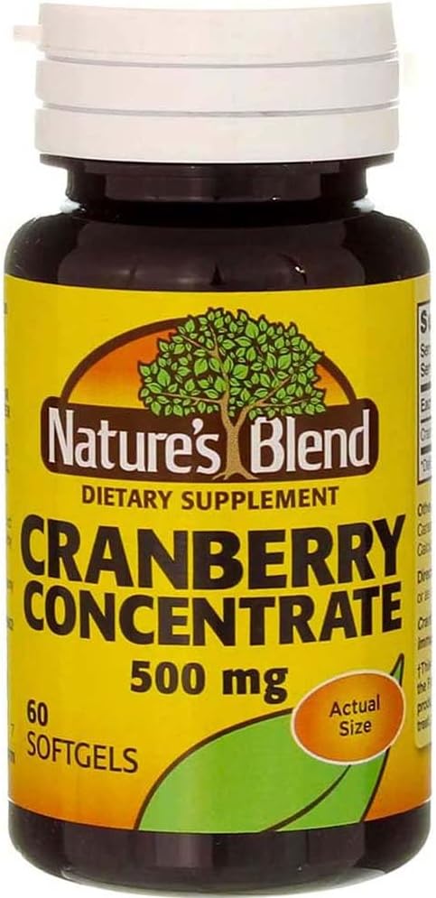 Nature's Blend Cranberry Concentrate 500 mg 60 Sgels