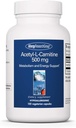 Allergy Research Group Acetyl-L-Carnitine 500mg Suplemento - Metabolism and Energy Support, ALC, Free Form Amino Acid, Vegetarian Capsules - 100 Conde