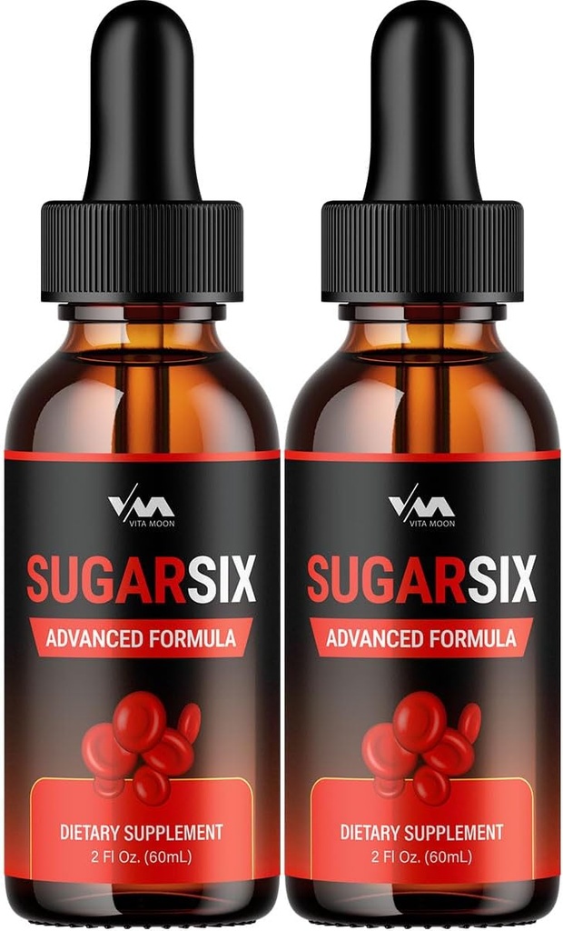 (2 Pack) SugarSix Drop Healthy Vitamin Support Supplement - Sugar Six Advanced Formula, Sugar Six 24 hours Liquid, SugarSix Energy and Extra Strength Reviews, 2 Month Supply