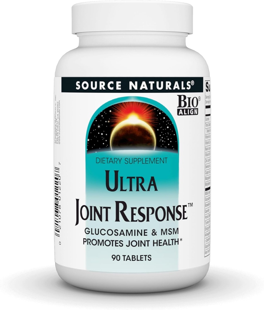 Fuente Naturals Ultra Joint Response, Bio-Align, Glucosamine y MSM, promueve la salud conjunta* - 90 Tablets