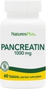 Natures Plus Pancreatin - 1000 mg, 60 Tablets - Natural Digestive Enzyme Supplement for Gastrointestinal Support - Contiene Amylase, Protease & Lipase - Gluten-Free - 60 Servings