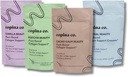 Copina Co. Vegan Collagen Booster Mix: Plant Based Collagen Support Smoothie Drink Vegan Blend Variety Pack ← 4 Flavors Matcha, Vanilla, Original y Cacao Calm Ø 25 porciones por bolsa 4.4oz