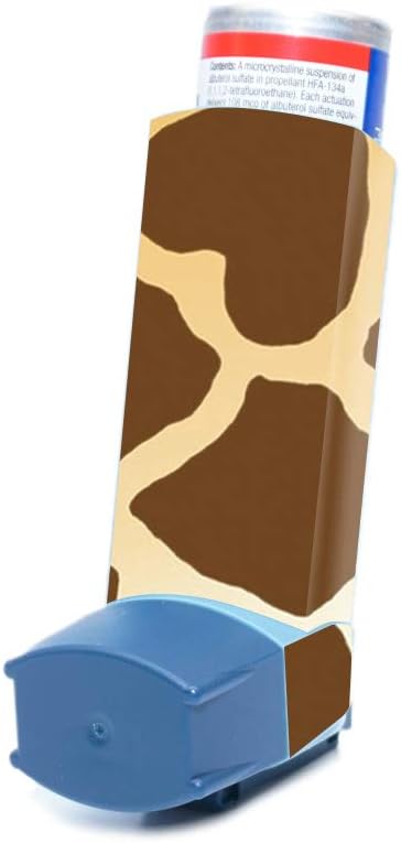 MightySkins Skin for Ventolin HFA Asthma Inhaler - Giraffe ¦ Protective, Durable, and Unique Vinyl Decal wrap Cover ← Fácil de Aplicar, Eliminar y Cambiar Estilos