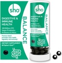 SHO Balance 100 Billion CFU Prebióticos y Probióticos Incluyendo Lactobacillus Casei para Salud Digestiva, Probióticos Veganos Estabiles para Hombres y Mujeres – 60 píldoras Rellenar Botella