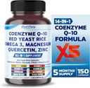 Coenzima Q-10 Levadura roja Rice Quercetin Magnesium Malate, Glycinate, Citrato - Hecho en EE.UU.