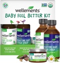 Wellements Organic Baby Feel Better Kit for 4 Months+ tención Day & Night Syrups with Chest & Foot Rub ← Soothing Comfort* for Babies latitud USDA Certified Organic, Non-GMO, Gentle Baby Care Set
