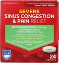 Rite Aid Daytime Severe Sinus Congestion &amp; Pain Relief - Acetaminophen, 325 mg - 24 Caplets ← Multi-Symptom Non-Drowsy ← Alivio Silencioso y la gripe peru Cold " Sinus Medicine for Adult