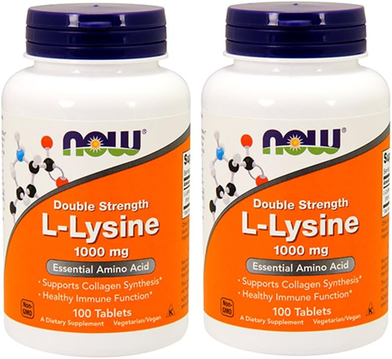 AHORA Alimentos L-Lysine 1000mg, 100 Tablets (Pack of 2)
