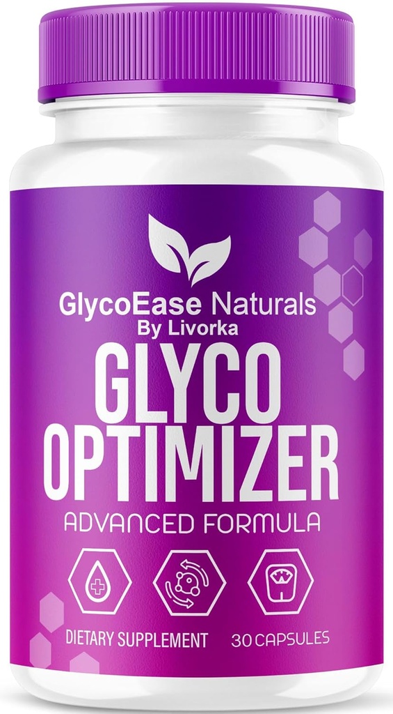 GlycoEase Glyco Optimizer - Píldoras oficiales GlycoEase Natural Supplement Support, Glycoease Premium Naturals Capsules, Glycoeas Advanced Formula Reviews, 30 cápsulas para 1 mes