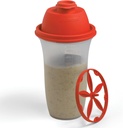 SIGNORA WARE Shaker Bottles TENIDO 17-Once Plastic Protein Shake Bottle for Meal Replacement Shakes " Smoothies, Beverages, Mixing Salad Dressing " Sauces, Margarita, " More