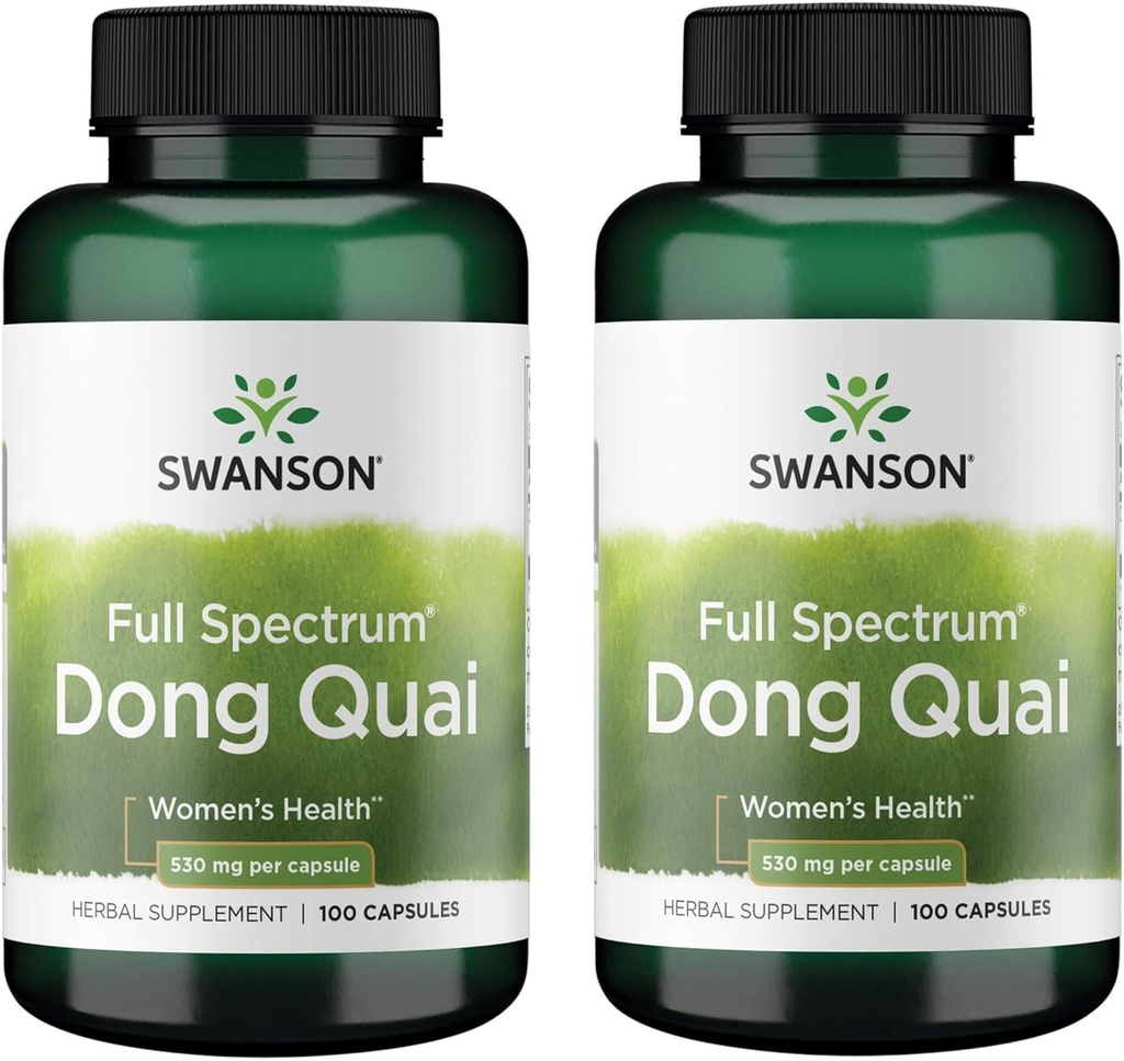 Swanson Dong Quai 530 Milligrams 100 cápsulas (2 Pack)