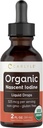 Carlyle Organic Nascent Iodine Liquid Drops TENIDO 2 fl oz ANTE Vegan Supplement TEN Non-GMO, Gluten Free