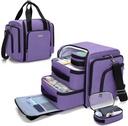 BAFASO gran organizador de botellas con 4 bolsas extraíbles internas, bolsa de medicina Ven con el cuero cabelludo (Bag SOLAMENTE),Purple