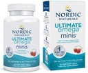Nordic Naturals Ultimate Omega Minis, Flavor de Fresa - 60 Minis Soft Gels - 1120 mg Omega-3 - Suplemento de aceite de pescado de alta potencia - EPA & DHA - promueve la salud del cerebro y el corazón - 30 Servimientos