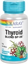 SOLARAY Thyroid Blend SP-26 Silencio Herbal Blend w/Cell Salt Nutrients to Help Support Healthy Thyroid Function ← Non-GMO, Vegan TEN 100 Serv Silencio 100 VegCaps