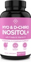 Optify Myo-Inositol & D-Chiro Inositol Suplemento para Mujeres – 40:1 Ratio Plus Folato y Vitamina D – Apoyo Saldo hormonal saludable, Ciclos regulares, Salud Ovárica – Suministro de 30 días