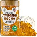 BioVit L Tyrosine Gummies - Activeted Amino Acid L Tyrosine Supplement - Natural Focus, Mood and Energy Supplement for Kids &amp; Adults - L-Tyrosine 1000MG per Serving, 500MG per Gummy - 60 Vegan Gummies