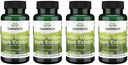 Swanson Maximum Strength White Willow Bark Extract-Promotes Joint Support & Muscle Relief-Standardized to 25% Salicin-Natural Supplement with No Stomach Irritation (60 Veggie Caps, 500mg Cada) 4 Pack