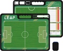 LEAP Coach Board Premium Tactical Clipboard Dos lados con Full &amp; Half Court Dry Erase Marker Board para baloncesto, béisbol, fútbol, Hockey