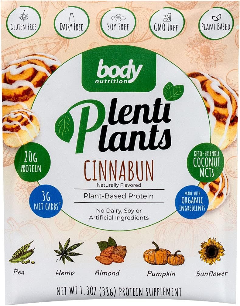 PlentiPlants Plants Plant Based Protein (CinnaBun, 38g)