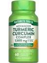 La verdad de la naturaleza Turmeric Curcumin 1500 mg  60 cápsulas ← Black Pepper Extract, Olive Leaf " Tart Cherry ← Non-GMO " Gluten Free Supplement