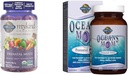 Jardín de Vida Orgánicas Gummies prenatales Multivitamínico con Vitamina D3, B6, B12 &amp; Oceans Mom Prenatal Fish Oil DHA, Omega 3 Fish Oil Supplement - Strawberry, 350m