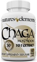 Chaga Mushroom – 10:1 Standardized Extract with 30% Polysaccharides – 1,000mg Per Serving – 60 Veggie Capsules – Supports Immune Health - Non-GMO, Gluten-Free – Herbal Supplement
