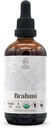 Brahmi USDA Orgánica ← Extracto libre de alcohol, gotas herbales orgánicas, Suplemento TENIDO Tintura Hecho de Brahmi orgánico 100% certificado (Bacopa Monnieri) Herb seco 4 oz