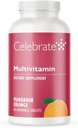 Celebrate Vitamins Bariatric Multivitamin Chewable, Iron Free - Post Gastric Bypass & Sleeve Gastrectomy Supplement for Men & Women - Essential Minerals & Vitamin A, B, D & E - Orange (60 Tablets)