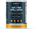 Lazu Golden Wellness Colostrum Suplemento, Grass-Fed Bovine Colostrum Powder (310mg IgG & lactoferrina), NZ Monofloral Manuka Honey (200MGO), Vitaminas promueve Gut Health & Athletic Performance - 450g