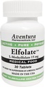 ELFOLATE® 15mg L-Methylfolate Metil Folate Methylfolate Medical Food Supplement Professional Strength Active Pure Potent 30 Tablets