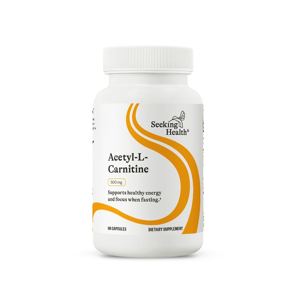 Seeking Health Acetyl-L-Carnitine - Acetyl-L-Carnitine Supplement - Supports Energy, Healthy Fat Metabolism, & Memory Health - 500 mg, 90 Capsules