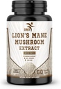 Pills Mane Pills de león Cognition Capsules (60 Veggie Capsules) 30% Polysaccharides- Lions Mane Extract Capsules  durable Brain Supplement, for Brain Health and Memory Support