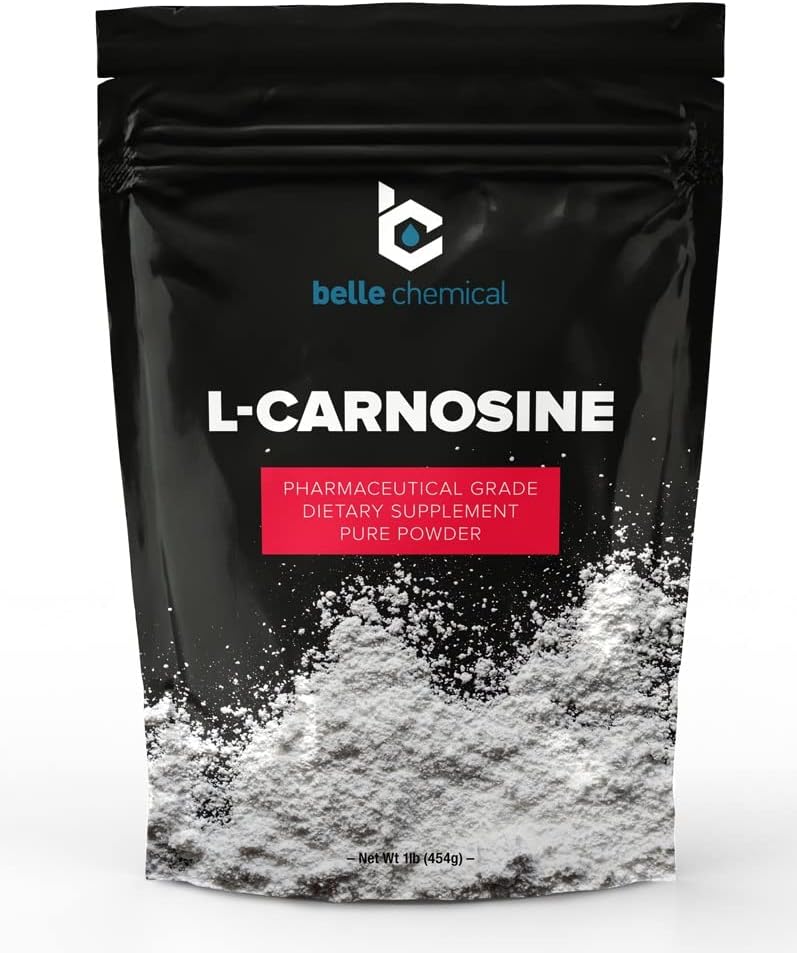 Pure L-Carnosine Powder - Grado farmacéutico (1 libra)