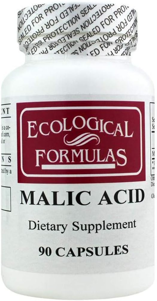 Formulas ecológicas Ácido Malic 600 Mg, Blanco, 90 Conde