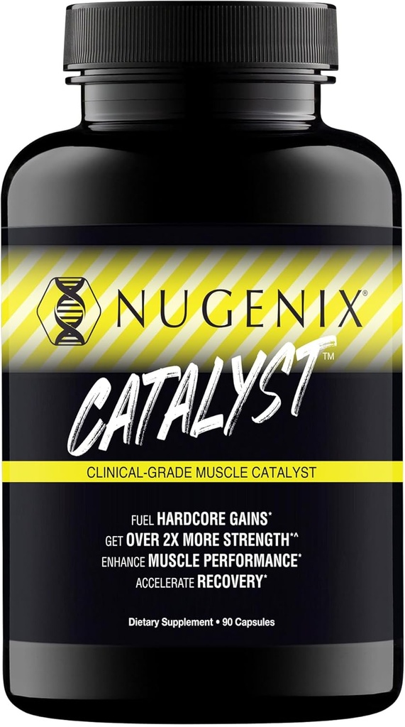 Catalyst de Nugenix - Constructor de músculo mejorado y recuperación de músculo, Más duro de tren, aumentar el rendimiento - 90 cápsulas