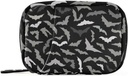 Pill Box Halloween Bats 7 Day Pill Case Travel Pill Organizer Bag with Zipper Portable Weekly Vitamin Medicine Supplement Holder Pouch Bag