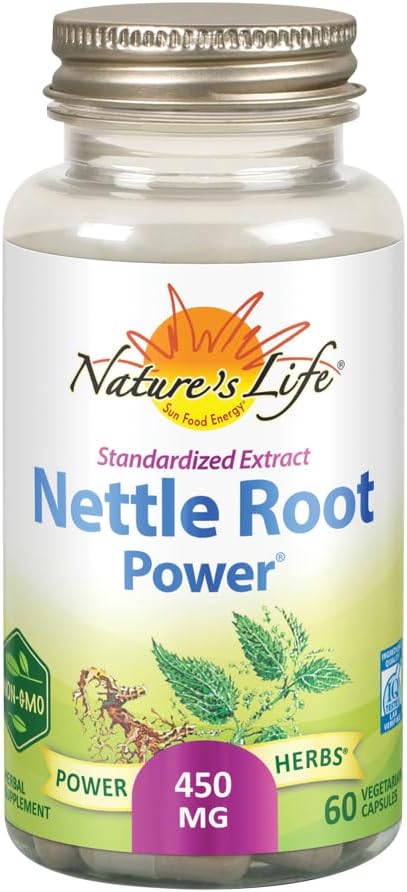 ZAND Nature's Life Nettle Root Power 450mg Herbal Supplement ◾ Prostate &amp; Urinary Tract Health Formula for Men ← Non-GMO & Lab Verified ← 60 Veg Caps