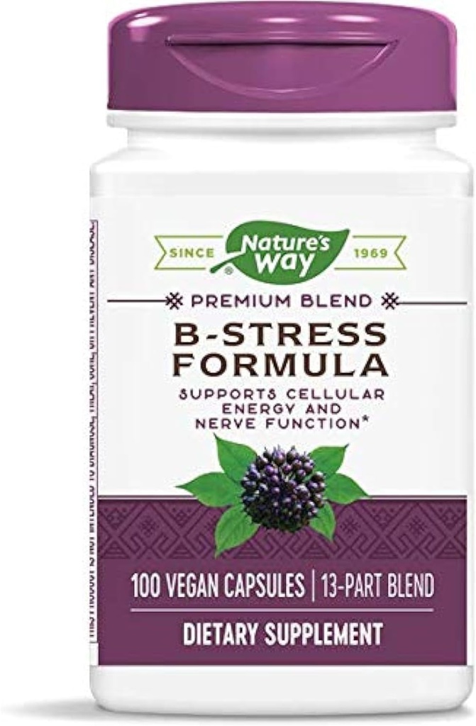 Natures Way B-Stress Fórmula 100vegcp (Pack of 2)