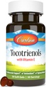 Carlson - Tocotrienols, 40 mg, con vitamina E, Gamma, Alpha, Delta, Beta, Fuente sostenible, 30 Softgels