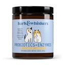 Bark & Whiskers Probiotics + Enzymes - Supports Digestive Health & Immune System - Probiotic Supplement for Cats & Dogs - 60 Scoops