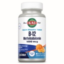 KAL Vitamin B12 Methylcobalamin 1000mcg, Healthy Energy, Metabolism, Nerve & Red Blood Cell Support,* Fast Dissolve ActivMelt, Optimal Absorption, Natural Tangerine Flavor, 90 Servings, 90 Micro Tabs