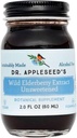Dr. Appleseed's Wild Elderberry Extract Unsweetened Max Strength 720mg Kids + Adultos Daily Immune Supplement Doctor- Formulated Science-Backed Pure Vegan 25 Day Supply – 2 Fl Oz