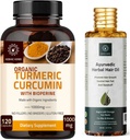 Tormérica Curcumin Capsules y Ayurvedic Herbal Hair Oil